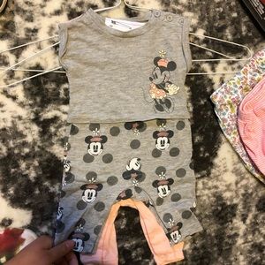 Minnie Mouse two set romper newborn